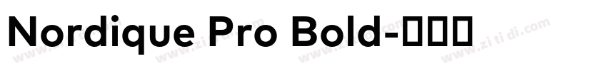 Nordique Pro Bold字体转换